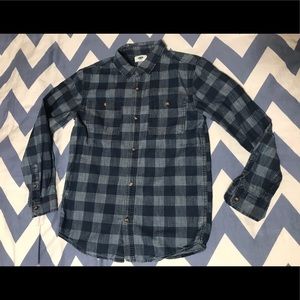 Boys XL 14/16 Two tone denim button down shirt